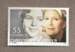 Stamps : Europe : Austria :  Christiane Hörbiger, artista de teatro,cine y TV