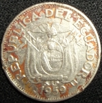 monedas de America - Ecuador -  1959 (Anverso)