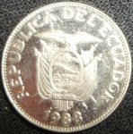 monedas de America - Ecuador -  1988 (Anverso)
