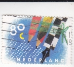 Sellos de Europa - Holanda -  lápices y estilográfica