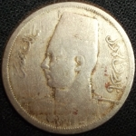 monedas de Africa - Egipto -  1938 (Anverso)