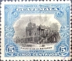 Stamps Guatemala -  Intercambio 0,20 usd 5 cent. 1902