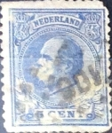 Stamps Netherlands -  Intercambio 0,30 usd 5 cent. 1872