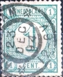 Sellos de Europa - Holanda -  Intercambio 0,20 usd 1 cent. 1894