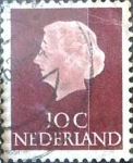 Stamps Netherlands -  Intercambio 0,20 usd 10 cent. 1953