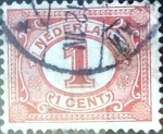 Sellos de Europa - Holanda -  Intercambio 0,20 usd 1 cent. 1898