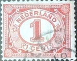 Sellos de Europa - Holanda -  Intercambio 0,20 usd 1 cent. 1898