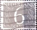 Stamps Netherlands -  Intercambio 0,20 usd 6 cent. 1954