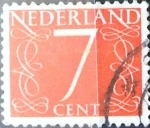 Stamps Netherlands -  Intercambio 0,20 usd 7 cent. 1953