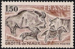 Stamps : Europe : France :  Grote de Niaux