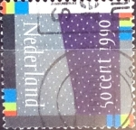 Stamps Netherlands -  Intercambio 0,20 usd 50 cent. 1990