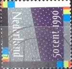 Stamps Netherlands -  Intercambio 0,20 usd 50 cent. 1990