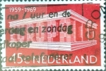 Stamps : Europe : Netherlands :  Intercambio crxf 0,90 usd 45 cent. 1969