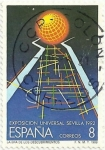 Stamps Spain -  EXPO´92. ABSTRACCION DEL RECINTO DE LA EXPO. EDIFIL 2939