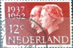 Sellos de Europa - Holanda -  Intercambio 0,20 usd 12 cent. 1962