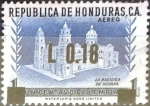 Stamps : America : Honduras :  Intercambio ma4xs 0,20 usd 16 sobre 1 cent. 1975