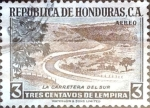 Stamps Honduras -  Intercambio ma4xs 0,20 usd 3 cent. 1956