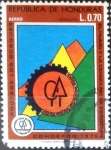 Stamps : America : Honduras :  Intercambio 0,40 usd 70 cent. 1976