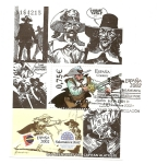 Stamps Spain -  LITERATURA - Las Aventuras del Capitán Alatriste - con matasellos del SPD