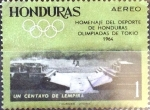 Stamps Honduras -  Intercambio ma4xs 0,20 usd 1 cent. 1964