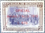 Stamps Honduras -  Intercambio ma4xs 0,20 usd 15 sobre 2 cent. 1953