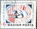 Stamps Hungary -  Intercambio 0,50  usd 4 ft. 1988