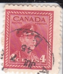 Sellos de America - Canad� -  rey George VI