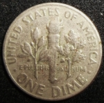 monedas de America - Estados Unidos -  1965 (Reverso)