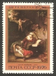 Stamps Russia -  4322 - La Sagrada Familia, de Rembrandt