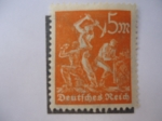 Stamps Germany -  Minería - Deutfches Reich.