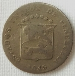monedas de America - Venezuela -  1945 (Anverso)