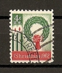 Stamps United States -  Navidad - 1962