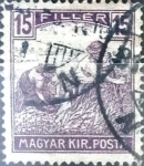 Stamps Hungary -  Intercambio 0,20 usd 15 f. 1916