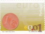 Sellos de Europa - Portugal -  moneda de € 0,01