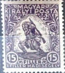 Stamps Hungary -  Intercambio 0,20 usd 15 + 2 f. 1916