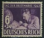 Stamps Germany -  DEUTSCHES REICH 1942 ScottB201 SELLO Nuevo Filatelia Dia del Sello Alemania Mitchel811