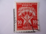 Stamps : Europe : Yugoslavia :  Antorchas y estrella.