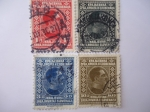 Stamps Yugoslavia -  King Alexander I (1888-1934) - Rey: Serbia,Croacia,Bosnia.