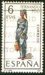 Stamps : Europe : Spain :  trajes tipicos de España.