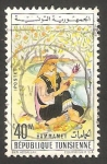 Stamps Tunisia -  557 - Traje típico de Hammamet 