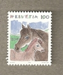 Stamps Switzerland -  Caballo