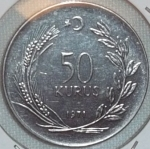 monedas de Asia - Turqu�a -  1971 (Reverso)
