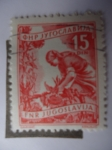 Stamps Yugoslavia -  Corte y Recolección de Girasoles.