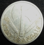 monedas de Europa - Francia -  1943 (Anverso)