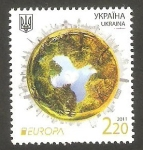 Stamps Ukraine -  1042 - Europa, los bosques