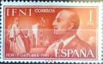 Stamps Spain -  Intercambio jxi 0,30 usd 1 peseta 1961