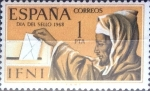 Stamps Spain -  Intercambio jxi 0,20 usd 1 peseta 1968