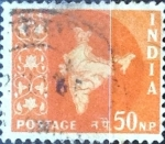 Stamps : Asia : India :  Intercambio 0,20 usd 50 np. 1957