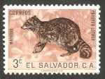Stamps : America : El_Salvador :  688 - Mapache