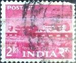 Stamps India -  Intercambio 0,20 usd 2 r. 1955